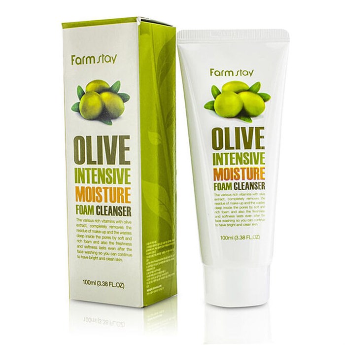 ПЕНКА ОЧИЩАЮЩАЯ ДЛЯ ЛИЦА УВЛАЖНЯЮЩАЯ С ЭКСТРАКТОМ ОЛИВЫ OLIVE INTENSIVE MOISTURE FOAM CLEANSER FarmStay 100мл 1FS4781 - фото 1186