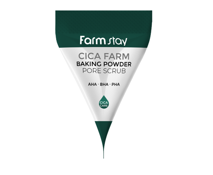 СКРАБ ДЛЯ ЛИЦА С ЭКСТРАКТОМ ЦЕНТЕЛЛЫ CICA FARM BAKING POWDER PORE SCRUB FarmStay 7г 1FS9066 - фото 1191