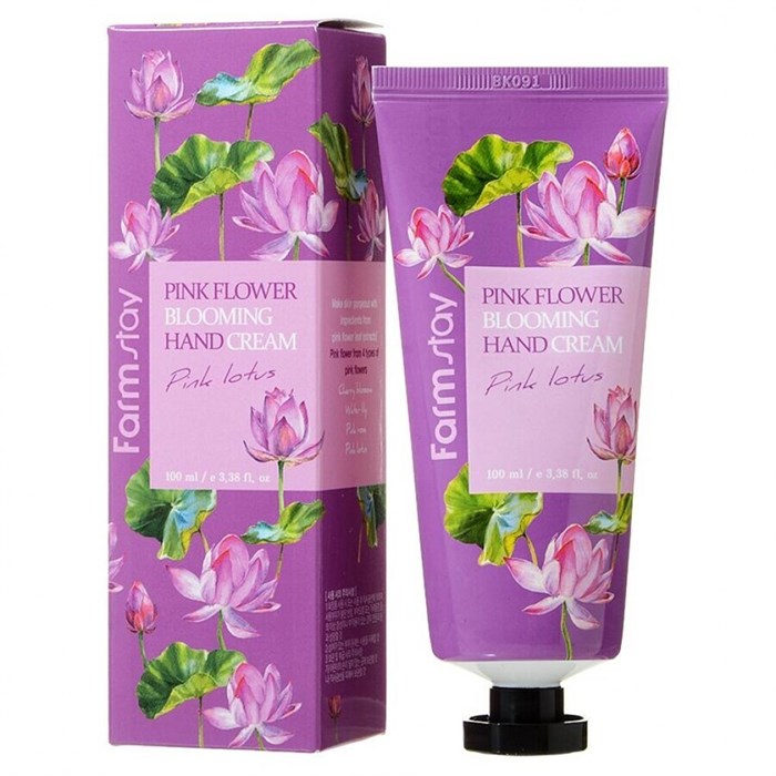 КРЕМ ДЛЯ РУК С РОЗОВЫМ ЛОТОСОМ FLOWER BLOOMING HAND CREAM PINK LOTUS, 100мл 1FS0147 - фото 1215