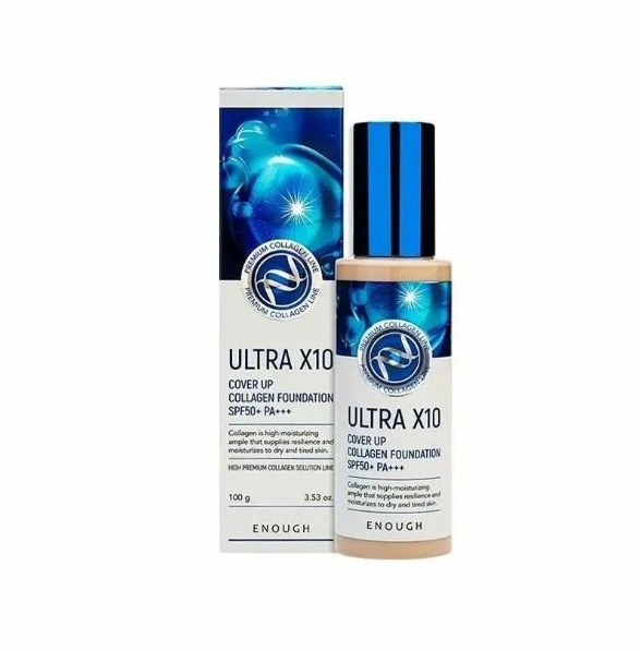 ТОНАЛЬНАЯ ОСНОВА С УЛЬТРАЗАЩИТОЙ ОТ СОЛНЦА 10 COVER UP COLL ULTRA XAGEN FOUNDATION SPF50+ PA +++ №21 1EGH1006 - фото 1673