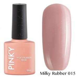 Камуфлирующая база Pinky rubber base milky 15, 10мл OPE-069