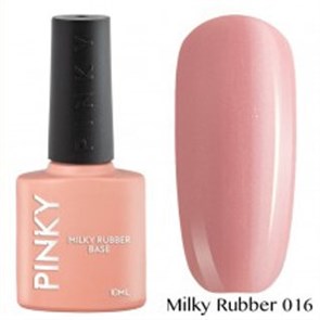 Камуфлирующая база Pinky rubber base milky 16, 10мл OPE-070