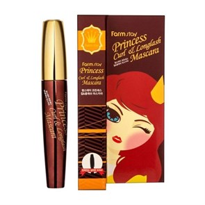 ТУШЬ ДЛЯ РЕСНИЦ ПОДКРУЧИВАЮЩАЯ УДЛИНЯЮЩАЯ PRINCESS CURL &amp; LONGLASH MASCARA FARMSTAY 8мл 1FS7315