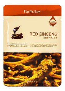 МАСКА ТКАНЕВАЯ ДЛЯ ЛИЦА С ЭКСТРАКТОМ КРАСНОГО ЖЕНЬШЕНЯ VISIBLE DIFFERENCE MASK SHEET RED GINSENG,23м 1FS1997