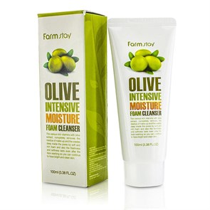 ПЕНКА ОЧИЩАЮЩАЯ ДЛЯ ЛИЦА УВЛАЖНЯЮЩАЯ С ЭКСТРАКТОМ ОЛИВЫ OLIVE INTENSIVE MOISTURE FOAM CLEANSER FarmStay 100мл 1FS4781