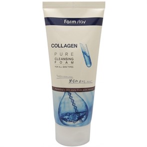 ПЕНКА ДЛЯ УМЫВАНИЯ С КОЛЛАГЕНОМ COLLAGEN PURE CLEANSING FOAM FARMSTAY 180 ML 1FS9472