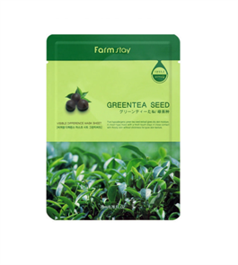 Маска для лица с зеленым чаем VISIBLE DIFFERENCE MASK SHEET GREEN TEA SEED 1FS1928